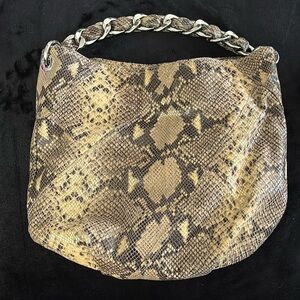 Beautiful Michael Kors snake skin shoulder bag